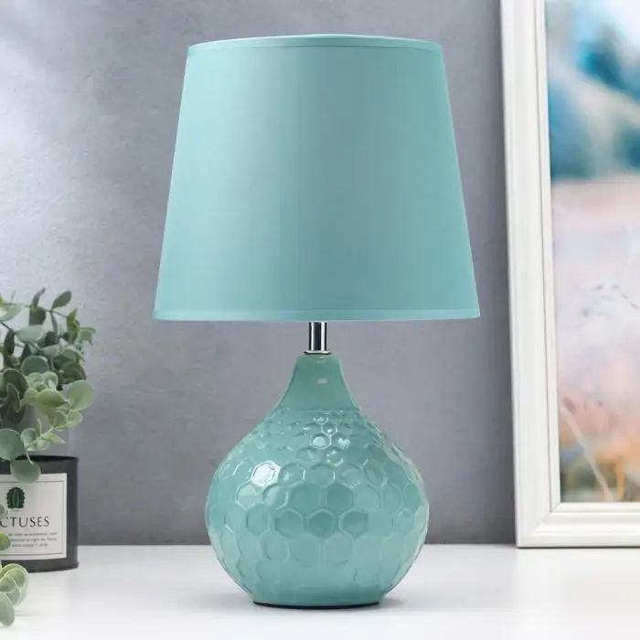 Настольная лампа 32214YM TEAL 1х40Вт Е14 цвет мятный | Лампы и освещение