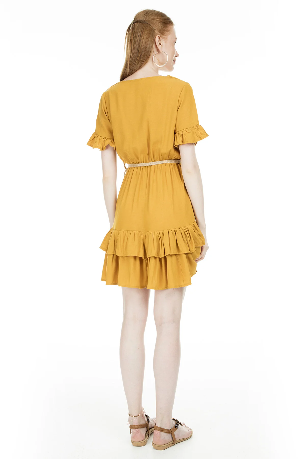 Женское мини платье с оборками Lela 51919074|Женские платья| |