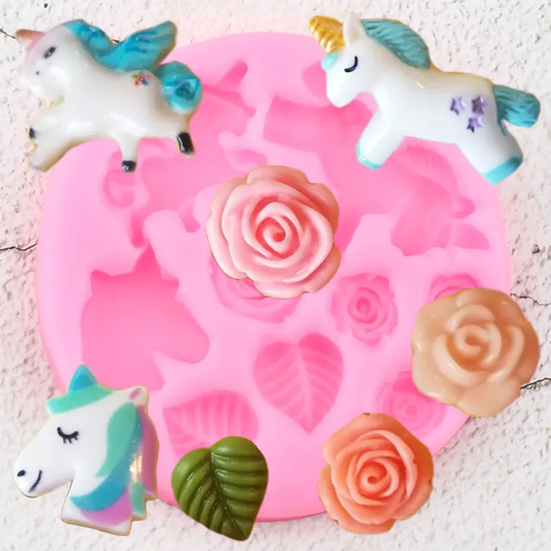 Единорог искусственные конфеты полимерные формы детский день рождения кекс