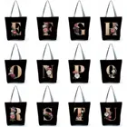 Женская сумка для покупок универсальная сумка с буквенным принтом Складная многоразовая сумка-шоппер в стиле Харадзюку Повседневная сумка через плечо студенческие сумки