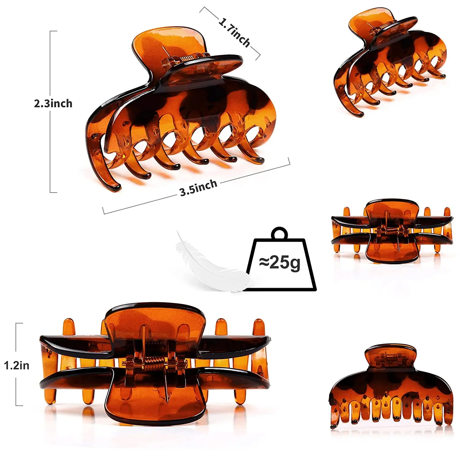 3 5 дюймовые заколки для волос с сильной фиксацией женщин аксессуары толстые