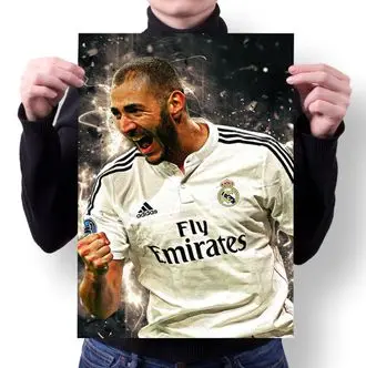 Плакат Бензема Карим Benzema Karim №4 А4 | Дом и сад