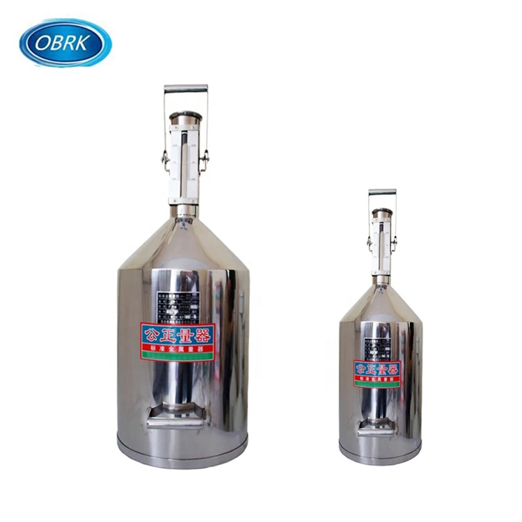 High quality volume calibrated 10L fuel measuring can carbon steel