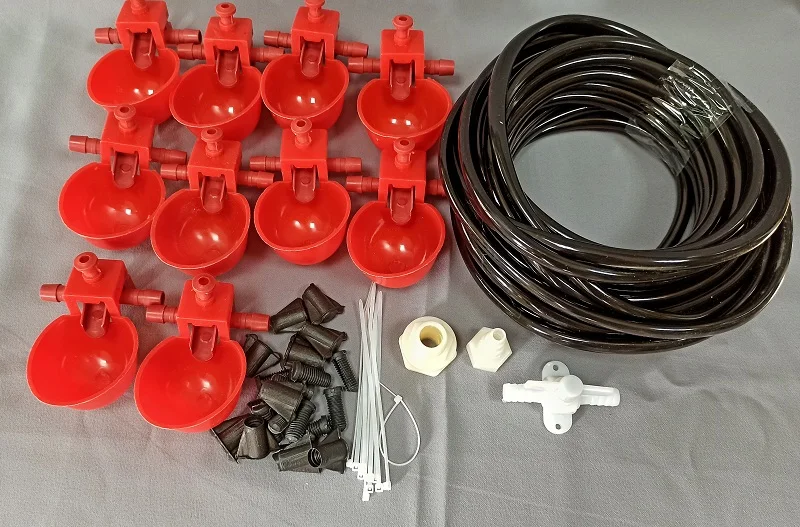 чашечные поилки для курицы перепела поилка птиц (готовый комплект 10 шт) | Дом и сад