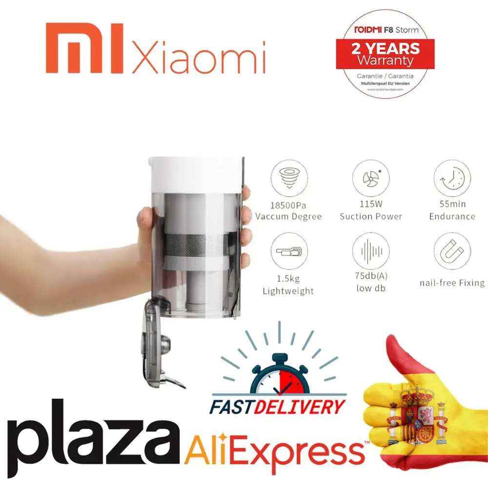 Xiaomi Roidmi F8 aspiradora inalas mbrica de mano para la alfombra del hogar colector polvo coche Filtro ciclón Bluetooth | Бытовая