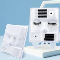 5 in 1 eyelash extension practice tray glue gasket adhesive pallet lashes holder eyelashes palette lash extensions tools