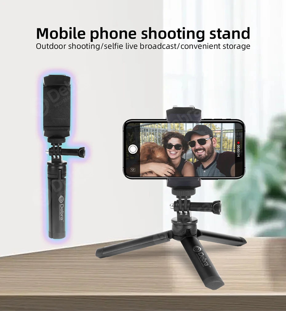 Гибкий мини-штатив для телефонов Ipads аудио приемники и т. д. Портативный Рабочий