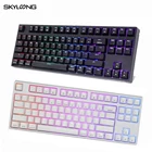 Механическая клавиатура Skyloong GK87 SK87, проводная клавиатура с 87 клавишами, клавиши горячей замены из АБС-пластика, RGB-подсветка, Bluetooth, геймерские механические клавиатуры