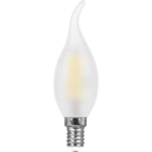 Лампочка светодиодная филаментная E14 9W 220V свеча на ветру белая 4000K Feron 25961