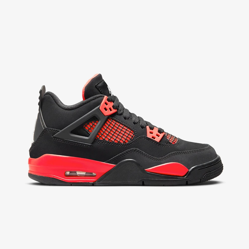 Оригинальные баскетбольные ботинки Nike Air Jordan 4 в стиле ретро Красный Гром (PS) для