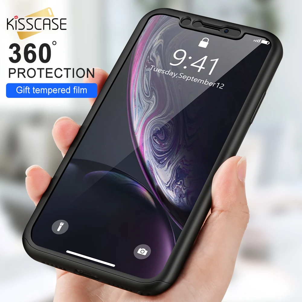 Чехол KISSCASE для телефона Samsung A5 2017 /J6 2018 /J7 /J5 /A7 /A8 S10 S9 S8 S7 s10e 360 Защитный