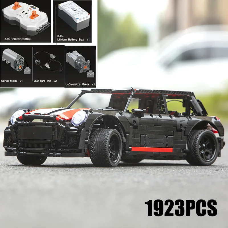 

MOC 1:8 черный мини-конструктор классический мотоцикл гоночный автомобиль модель кирпича креативная Строительная игрушка для детей Подарки