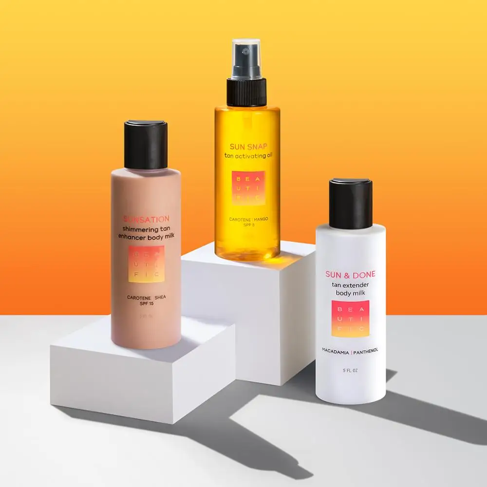 Cияющее молочко-усилитель загара BEAUTIFIC Sunsation SPF 15. 150 мл. | Красота и здоровье