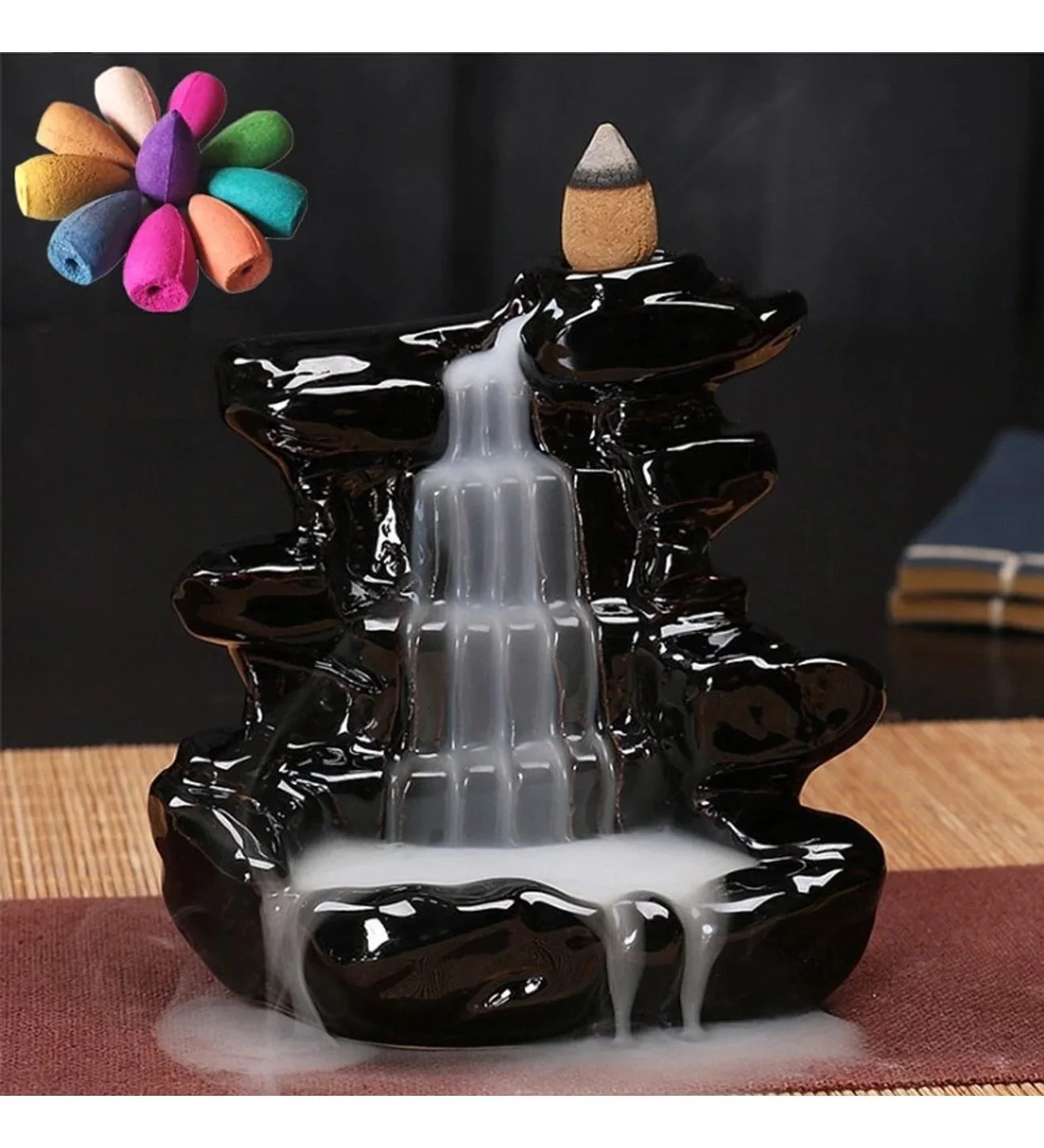 

Zen Dekoratif Geri Akış Şelale Tütsülük + 5 Adet Şelale Tütsü