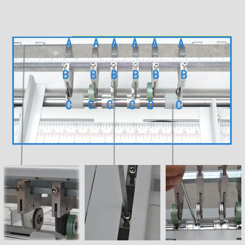 

Adjust Speed Electric Paper Creasing Machine Perforator Cutter 3 in 1 Combo Paper Creasing Perforating Machine Paper Creaser