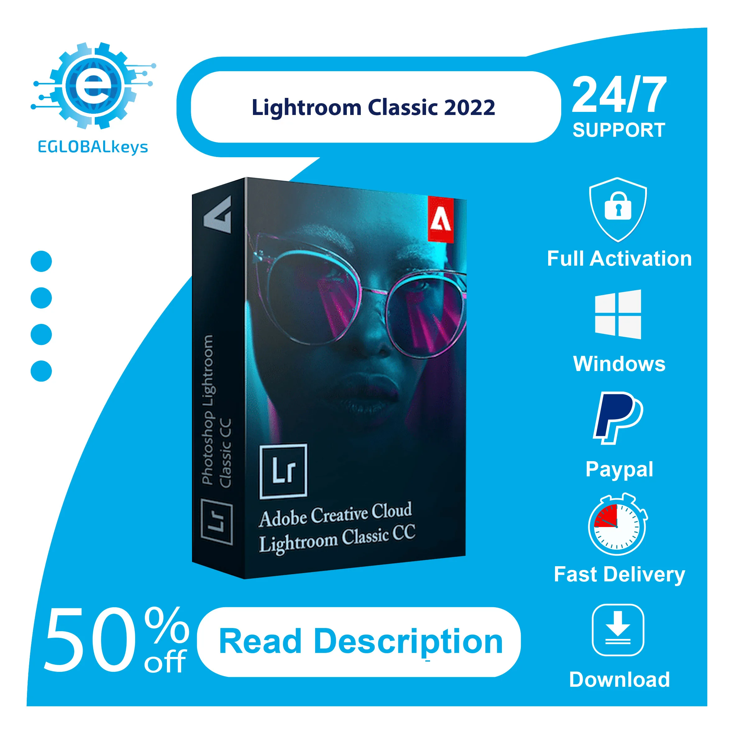 

{Adоbе Lightroom Classic 2022Fast deliveryLifetime ActivationWindows }