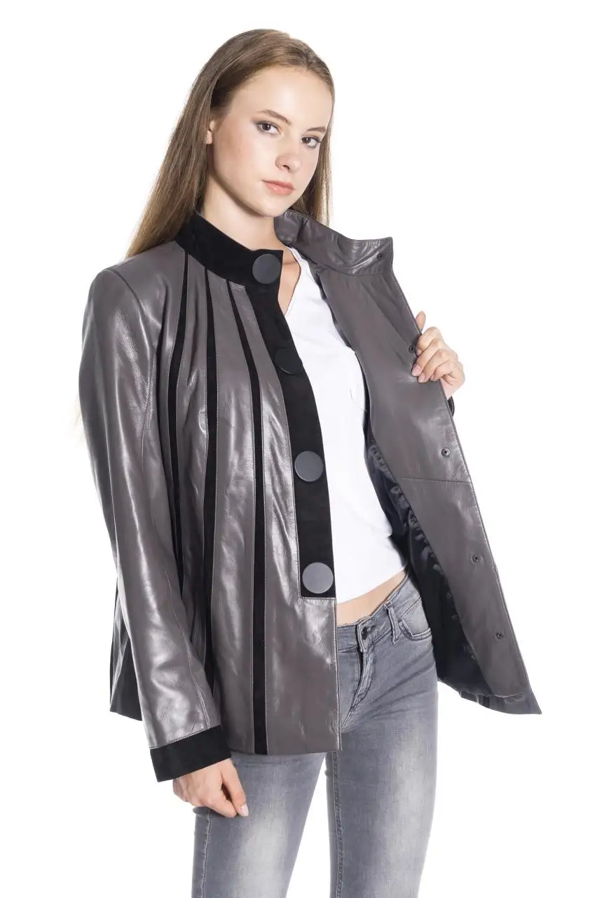 

Women winter leather jacket winter Leather Jacket Genuine Real Leather Jacket leather Coat lambskin coat Female Jacket Genuine