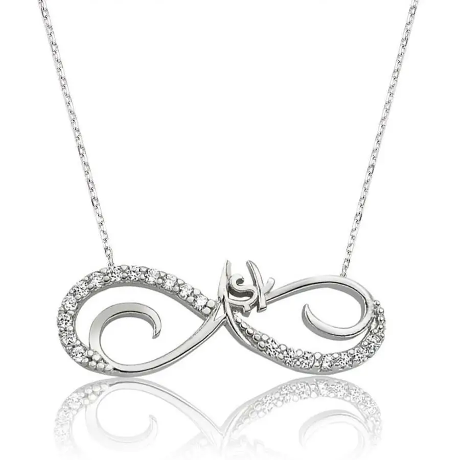 

Женское ожерелье из серебра 925 пробы с цирконом