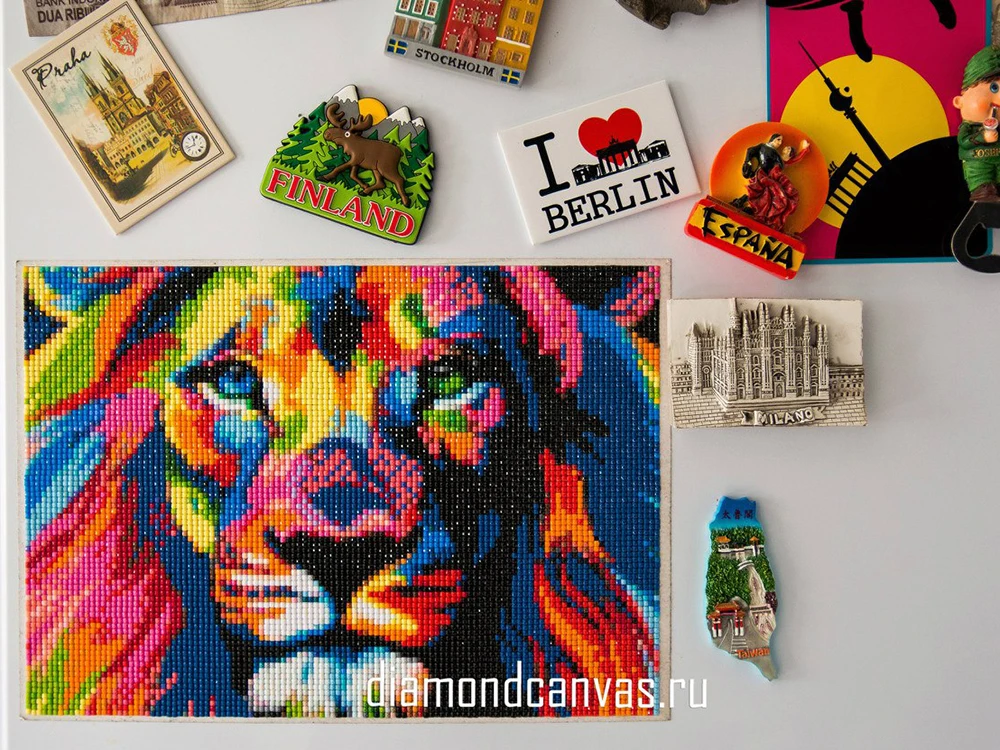 Алмазная вышивка (мозаика) магнит A4 | Дом и сад