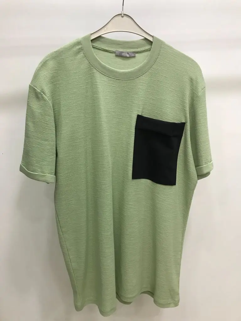

Unisex Men Women Round Neck Pocket Cotten Solid t shirt Mens Oversized Hip Hop Short Sleeve T-Shirts Mens Streetwear Top Tees