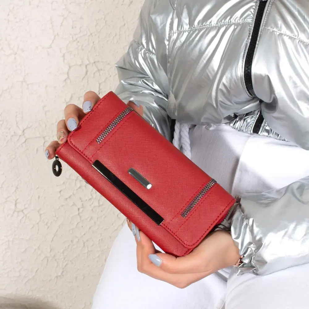 

Lederax LD191 Long Women's Wallet Coin Purse Card Holders Pu Leather Ladies Fashion Bag