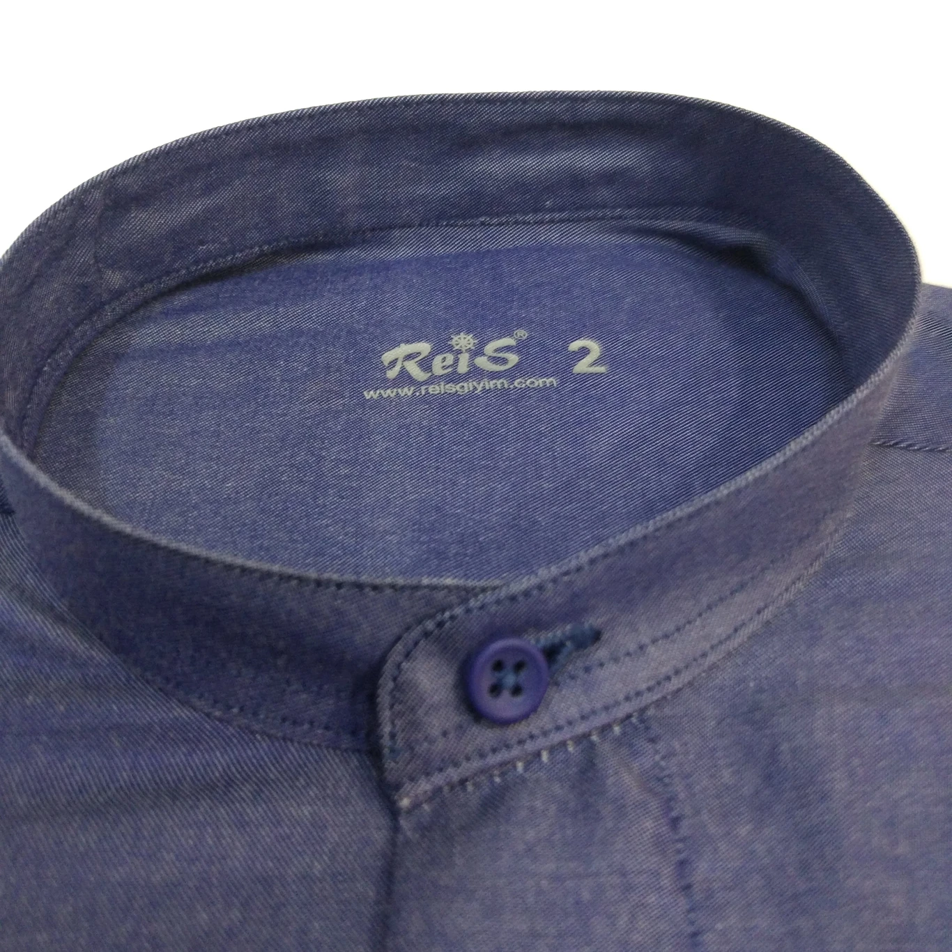 Men Shirt Cotton Stand Collar Cottony Solid Long Sleeve Button Retro Comfortable Fit Casual Breathable Dress Shirts Tops Reis