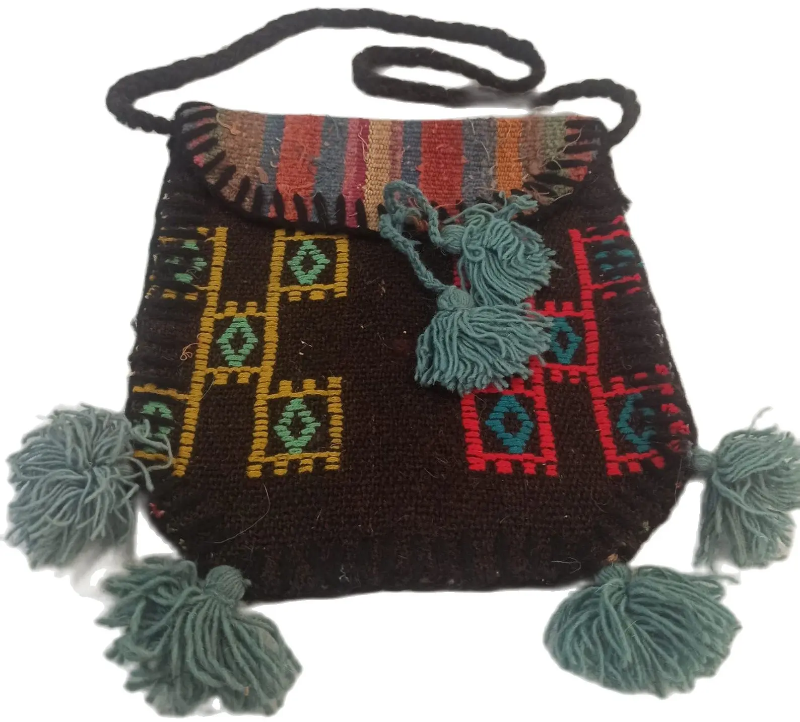 

Small authentic male female child saddle bag colorful fun just hand labor manufacture healthy custom unique product