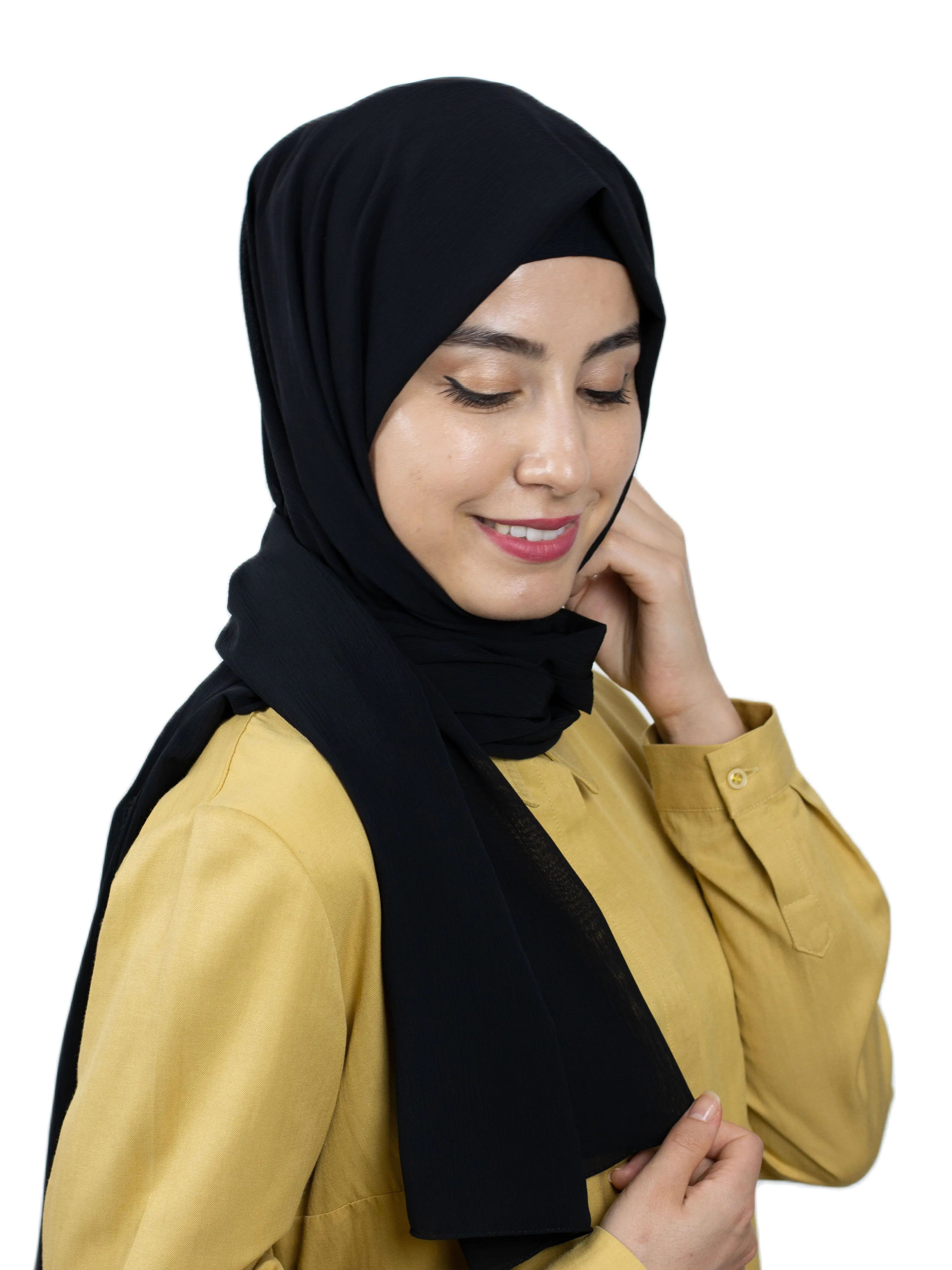 

2021 New Women Muslim Shawls Hijab Quality Chiffon Thin Cotton Luxury Combed Medina Silk Mio Jazz Twill Desing