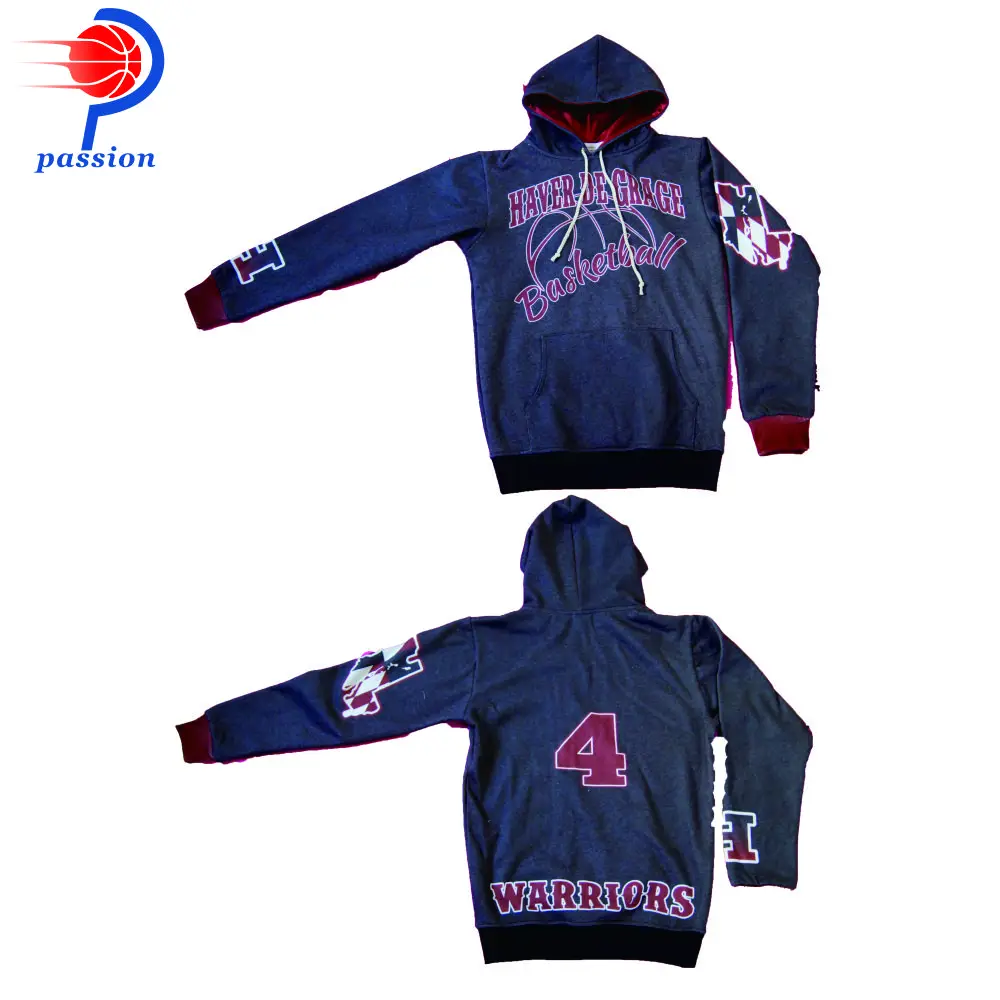 Индивидуальный заказ сублимационная печать на кофтах с капюшоном (черный