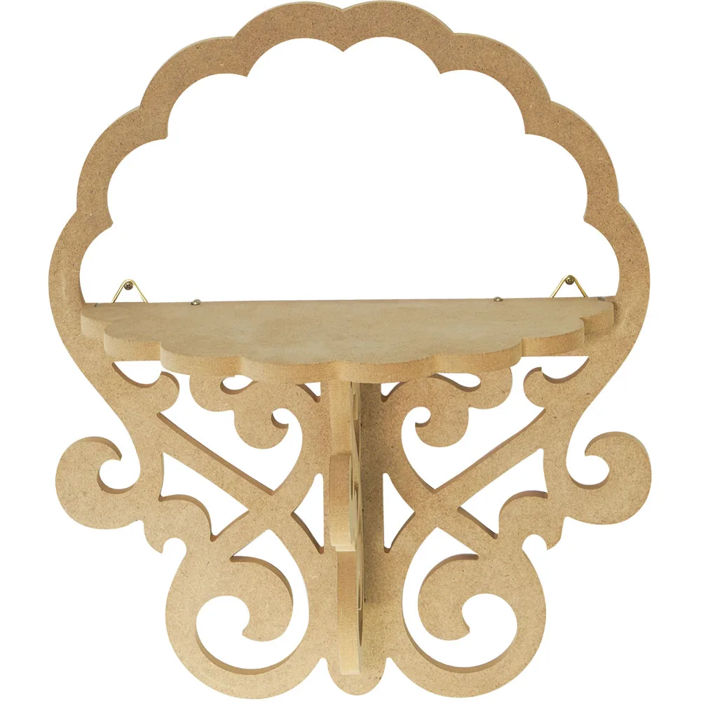 Резная полукруглая полка с ободком &quotАрт 2&quot Заготовка для декорирования | Дом и