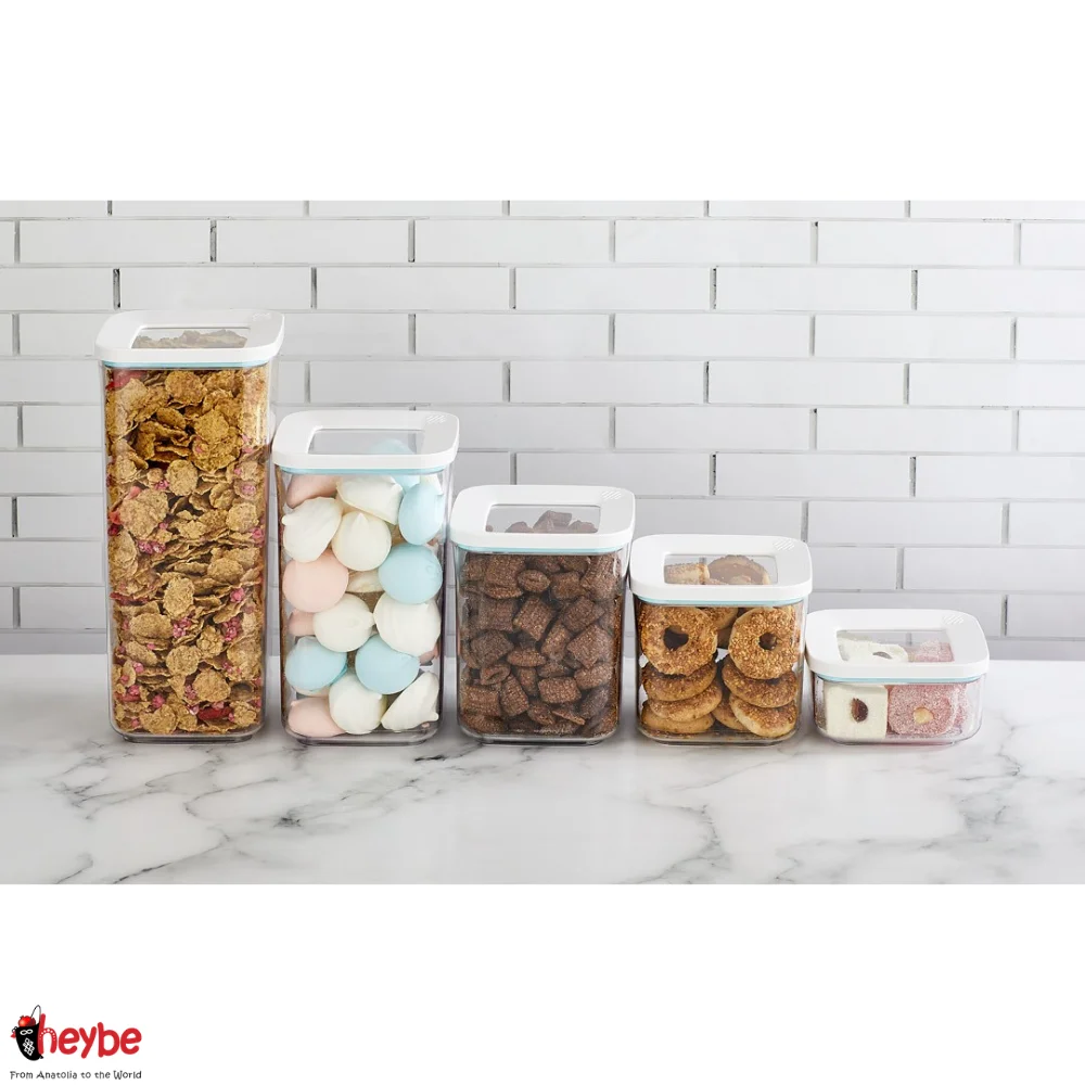 3-6 шт. Прозрачный квадратный контейнер для хранения высокого качества Коробка