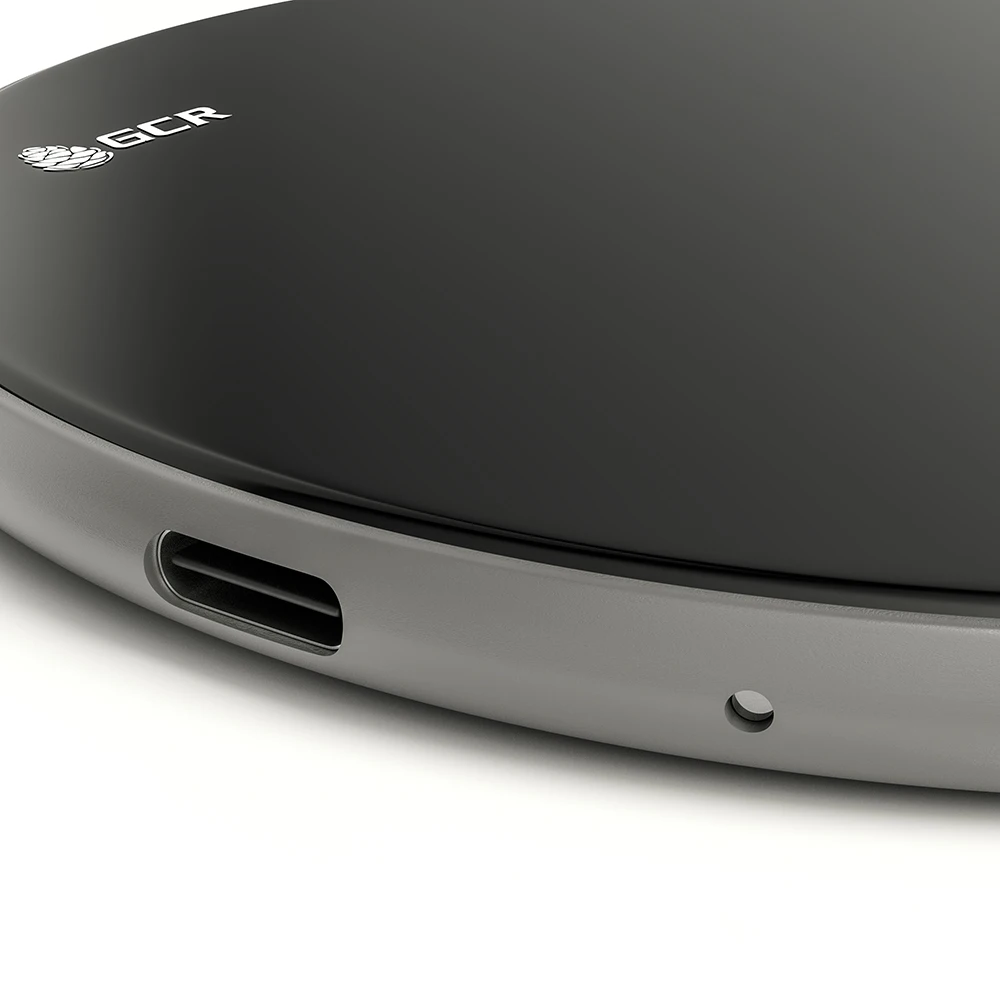 GCR Ультратонкое беспроводное зарядное устройство QI 15W для телефона iPhone Android Samsung