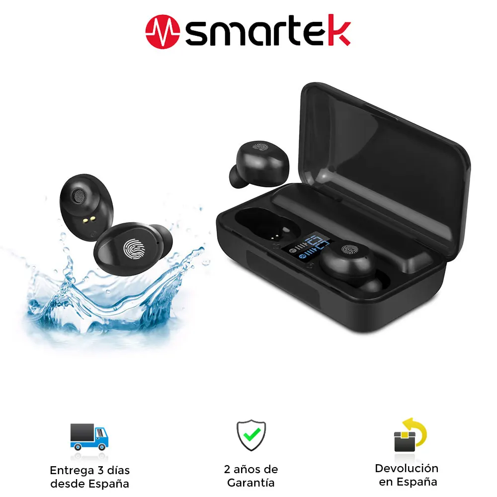 IPX7 Bluetooth/внешний аккумулятор 2000 mAh Smartek TWS-490 headphones | Электроника
