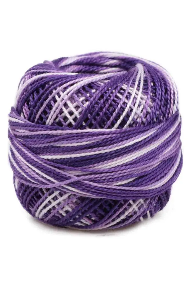 Вышивка крестом Этамин Перфорированная пряжа Perle Mercerized Cotton Domino Yarn № 8 65 цветов