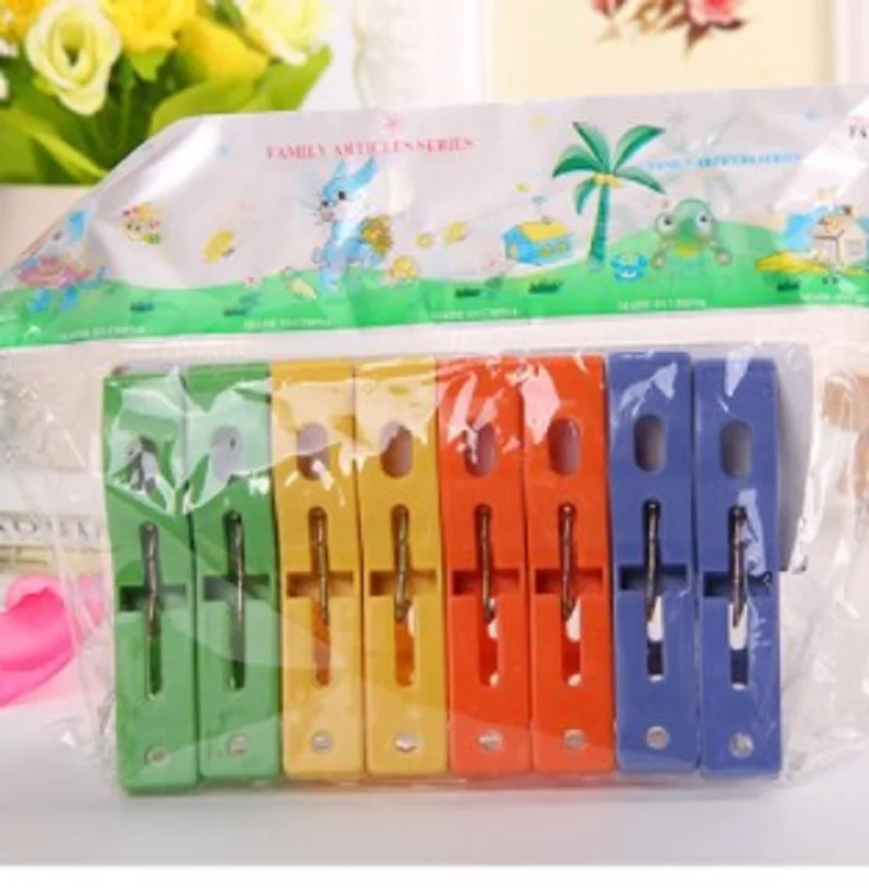 New 8pcs Plastic Color Clothes Pegs Beach Towel Clamp Laundry Pins Large Size Drying Racks Retaining Clip Organization | Дом и сад