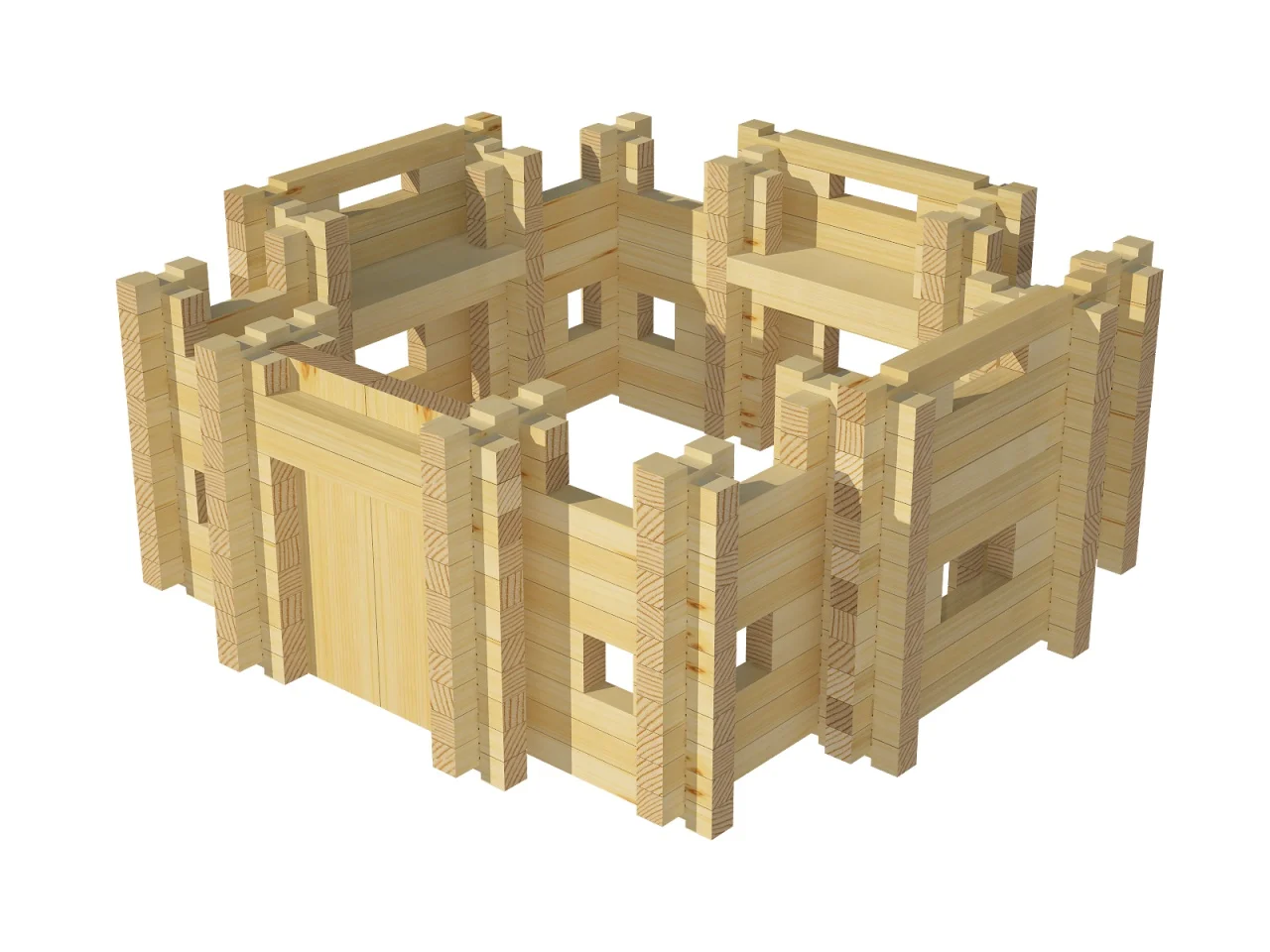Wooden designer &quotfortress&quot № 1 280 parts les 017 | Игрушки и хобби