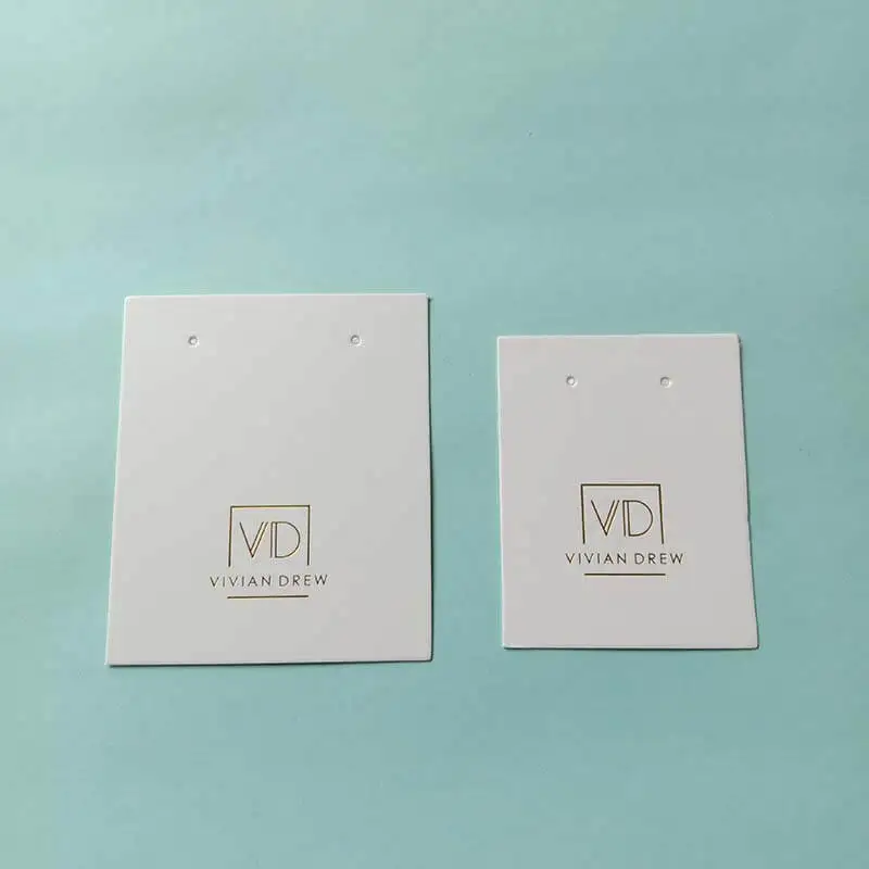 500 шт./лот картонная бумага с логотипом на заказ бирка для ювелирных изделий