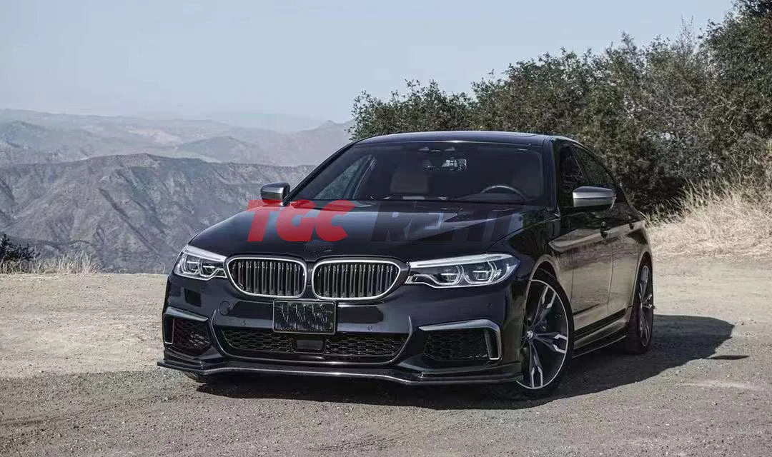 Диффузор для переднего бампера и спойлера из углеродного волокна с фартуками Bmw