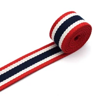 red bag strap belt striped ribbon webbing belt knit tape ribbon dog collar webbing fabric canvas webbing bag textile sewing