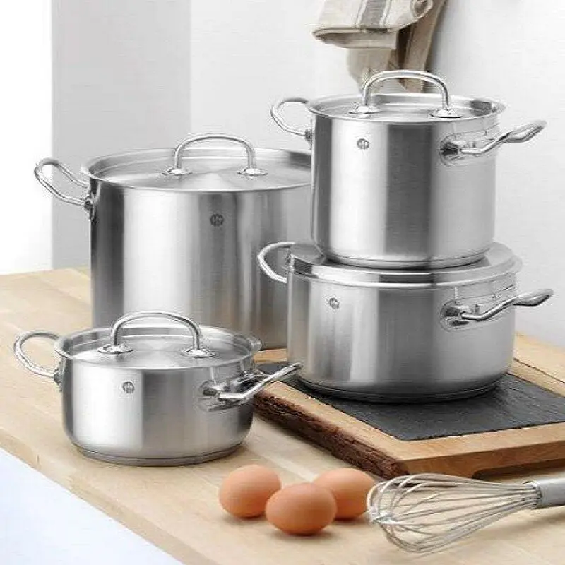 Кастрюля с крышкой HENDI Kitchen Line 9 литров 836408 | Дом и сад