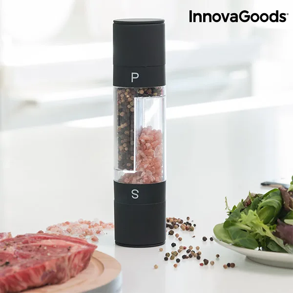 InnovaGoods 2 в 1 мельница для соли и перца|Солонки тара хранения| |