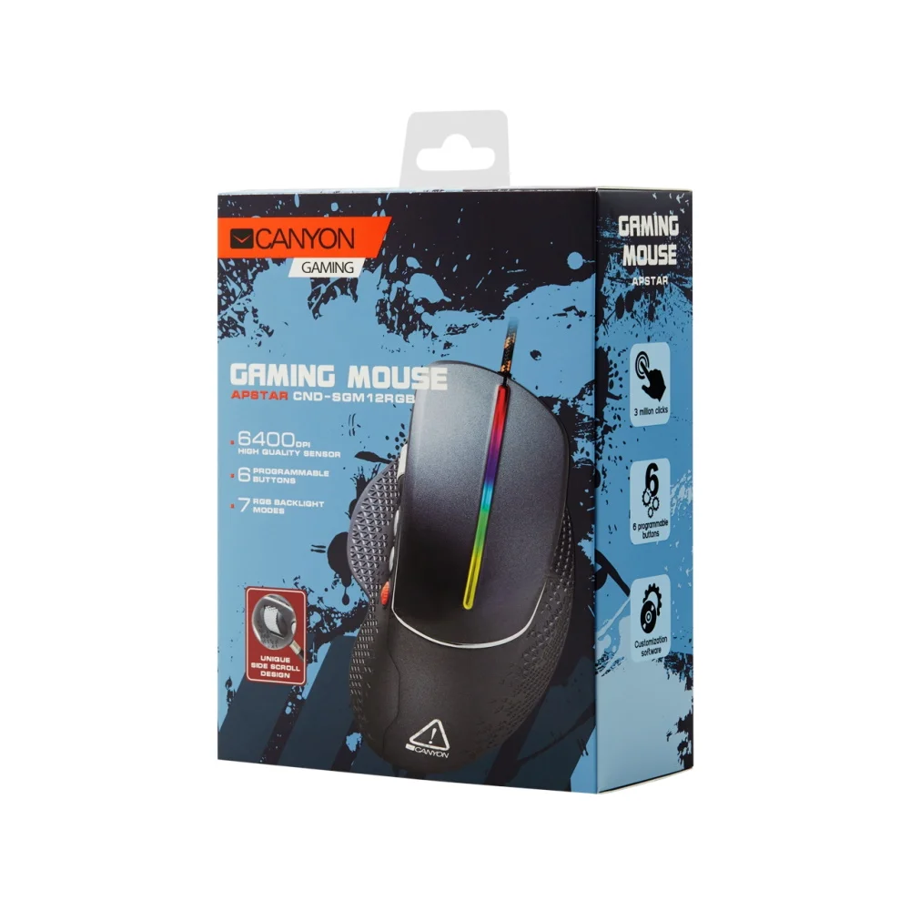 Игровая мышь с боковым скроллингом Canyon CND-SGM12RGB | Компьютеры и офис