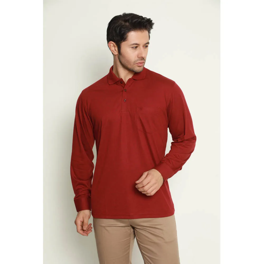 

Men's Polo Shirts Cotton Thick Collar Buttoned-Winter T-Shirt Regular Long Sleeve Everyday Wearable Wearable in Cold Weather hot