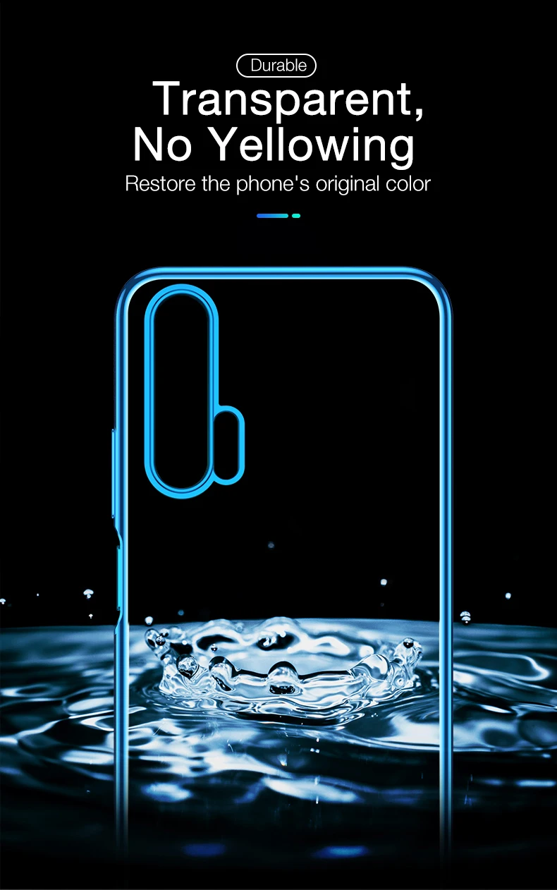 CAFELE новейший чехол для huawei honor 20 pro Мягкий ТПУ ультра тонкий смешанный силиконовый прозрачный блестящий чехол для honor 20