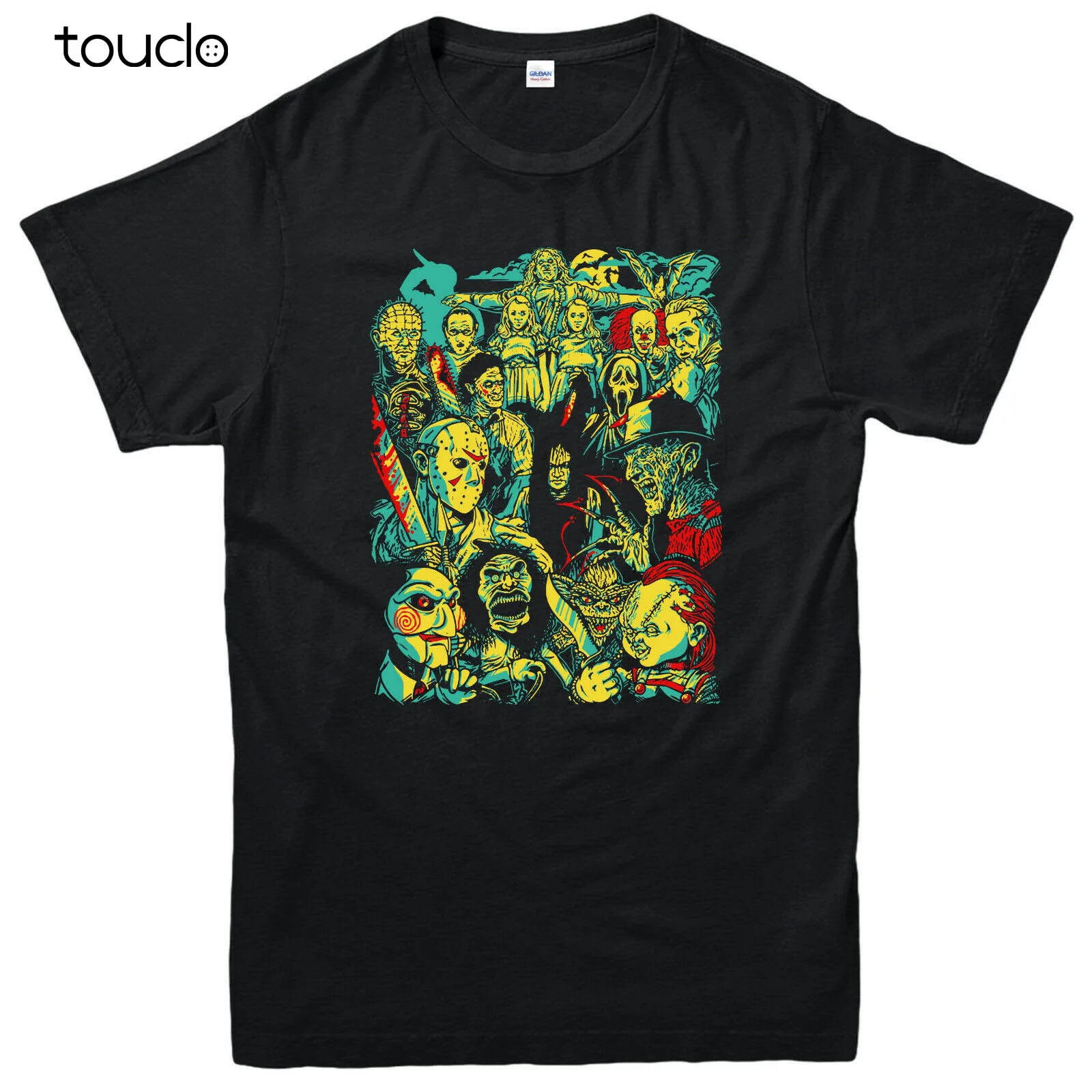 

Super Villain T-Shirt,Halloween Michael Myers Freddy Jason IT Pennywise Horror