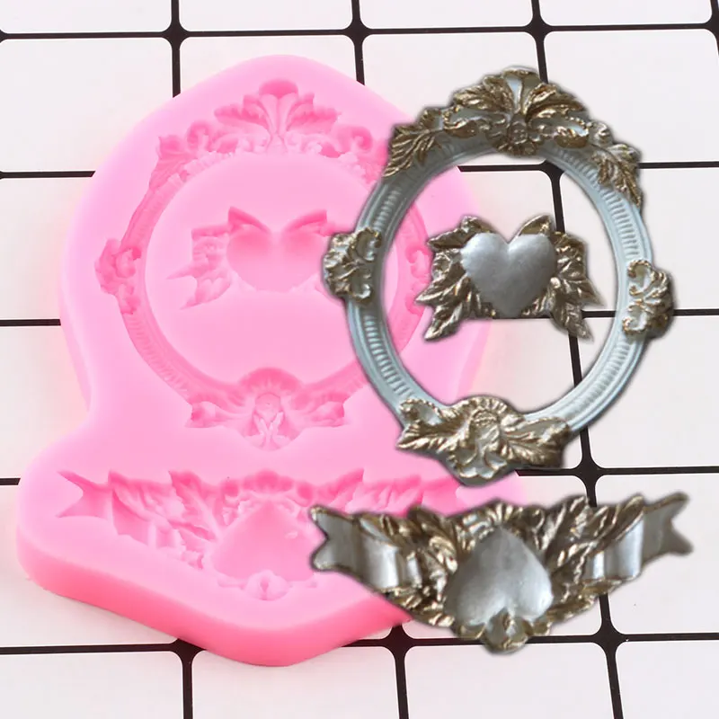 

Силиконовая форма «сделай сам» для рамы, помадки, шоколадных конфет, инструменты для украшения свадебного торта, форма для каймы торта, форм...