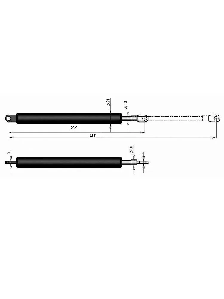 Газлифт 385 мм для кровати и дивана газовая пружина пневмопатрон газовый