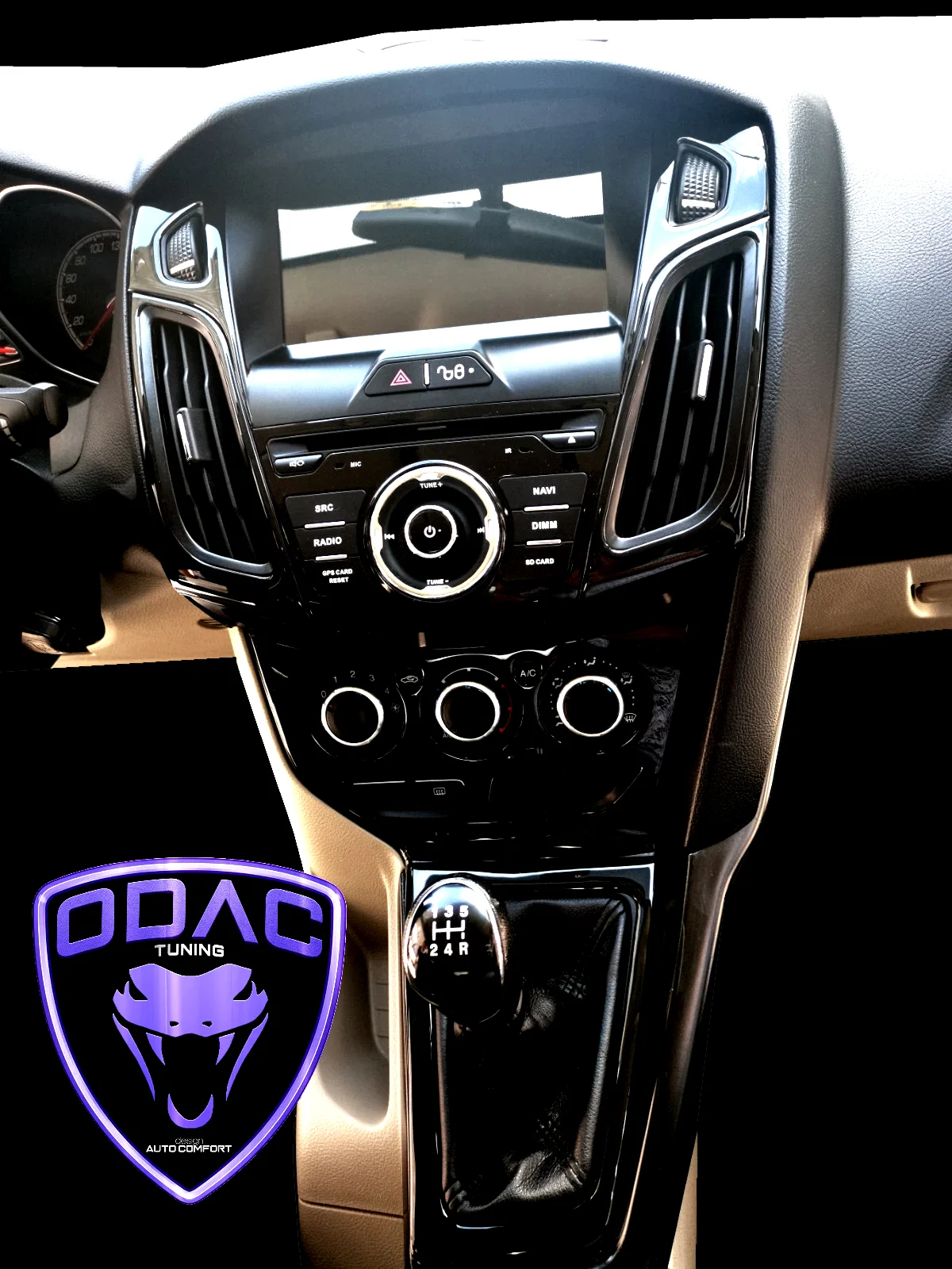 For Ford Focus Dashboard Kit - ODAC Tuning, Interior Stickers, Coating, Lining, Torpedo Cover, Vehicle, Car Accessories