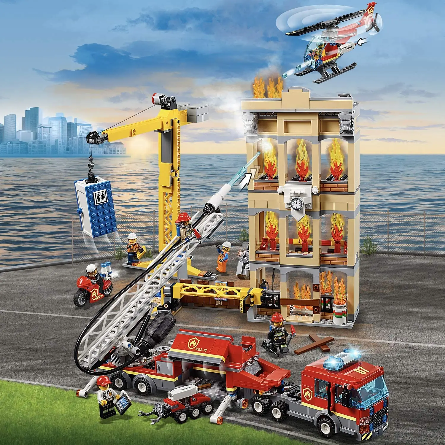 Город LEGO Пожарная служба города 60216 (943 шт.) | Игрушки и хобби