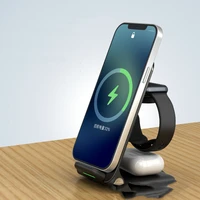 ongoo 3 in 1 qi wireless charger stand for iphone 13 12 11 for apple watch fast charging dock station for airpods pro iwatch 7 6